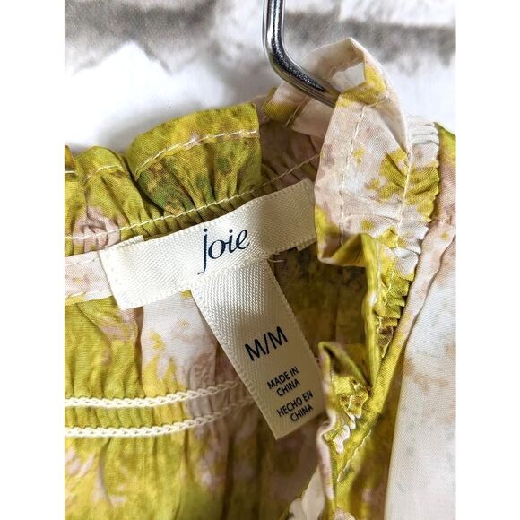 JOIE "Fern" Sleeveless Top Summer Porcelain Print Boho Cottage Feminine Medium - Picture 7 of 9